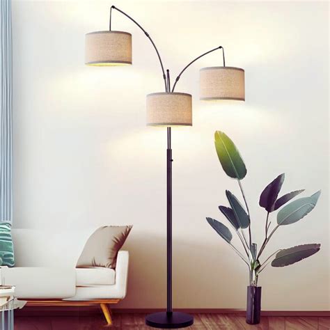 Mid-century Modern Floor Lamp 3 Lights, Retro Design, Living Room ...