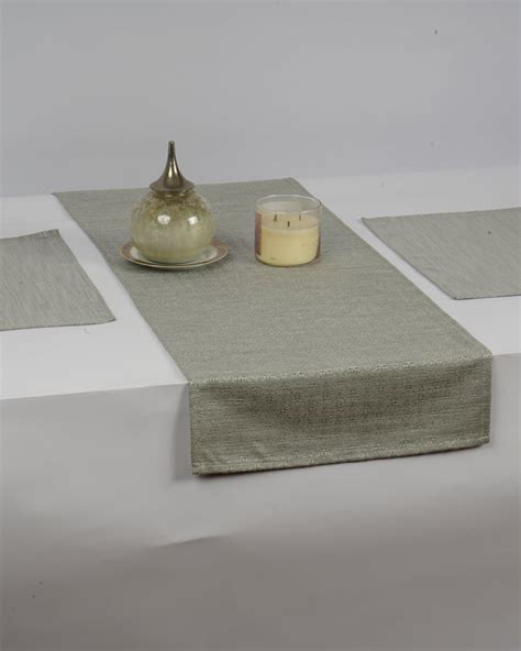 Slate Grey Table Runner | Prayasa – Prayasa IN