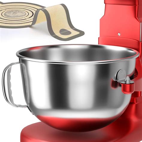 Amazon.com: Stainless Steel Mixer Bowl for Kitchenaid Mixer bowl ...