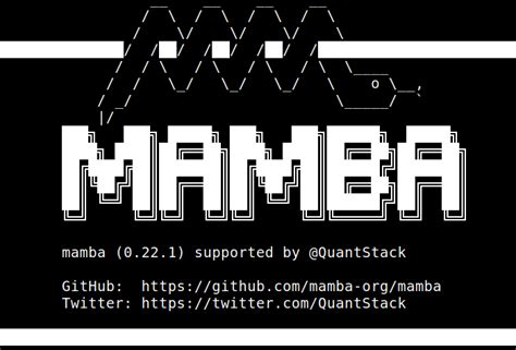 Image result for Mamba Python Installation
