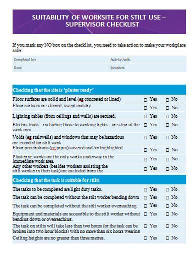 Image result for Temporary Works Supervisor Checklist