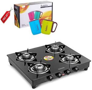 PADMINI CS 4GT Prime Glass Manual Gas Stove Price in India - Buy ...
