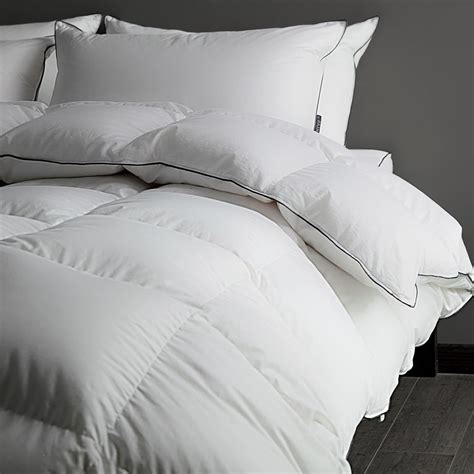 HYVIF Luxury White Down Comforter Queen Size - All Down Fiber Duvet ...