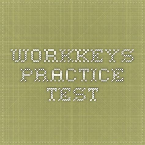 Image result for Printable WorkKeys Practice Test