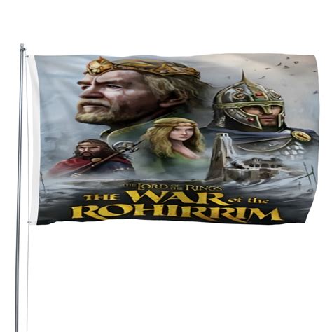The Lord of the Rings Rohirrim flag perfect for outdoor decoration, can ...