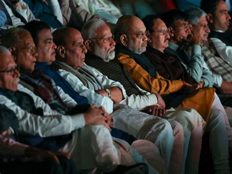 PM Modi, HM Shah, NDA leaders attend 'The Sabarmati Report' screening ...