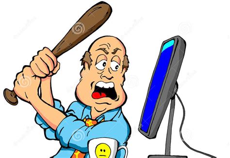 Image result for Computer User Angry Cartoon