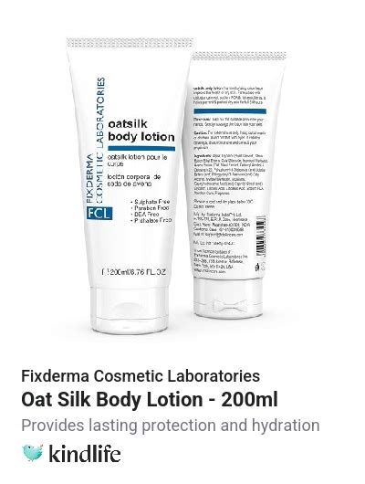 Fixderma Cosmetic Laboratories : Oat Silk Body Lotion - 200ml