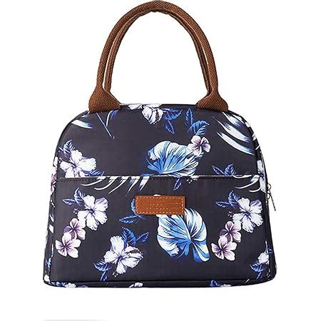 House of Quirk Insulated Reusable Lunch Bag Tote Bag for Women Printed ...