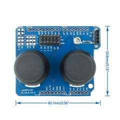 Dual PS2 Game Joystick Button Module Compatible with UNO R3 – Robocraze