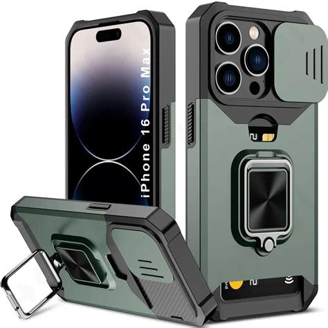 LuxuryKase Shockproof Armor Case for iPhone 16 Pro Max | Slide Camera ...