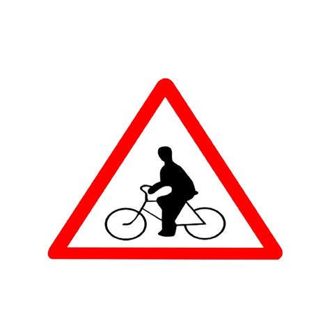 LADWA Cycle Crossing Cautionary Retro Reflective Road Signage - 600 mm ...