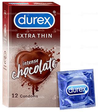 Durex Extra Thin Intense Chocolate Condom 12 - Uses, Side Effects ...