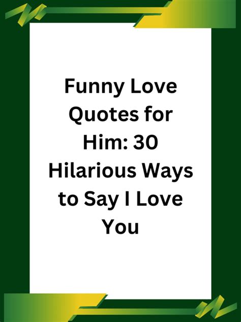 Funny Love Quotes