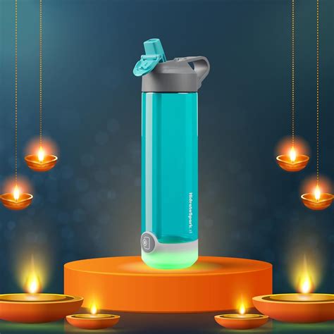 HidrateSpark TAP Smart Water Bottle. Tap to Track Water Intake & Glows ...