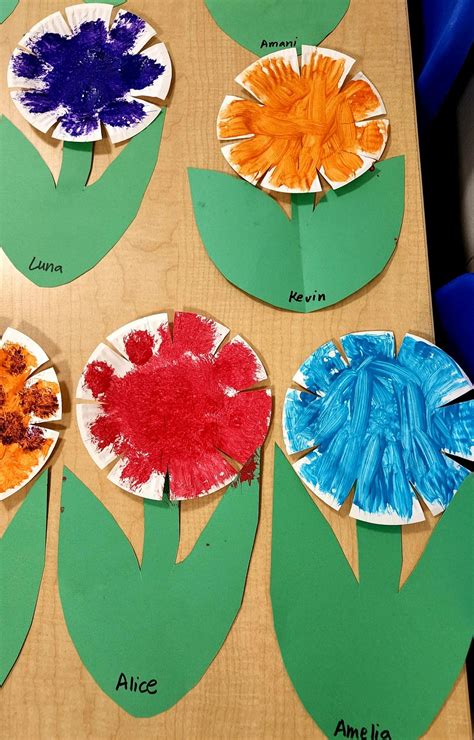 Paper plate flower craft for kids – Artofit