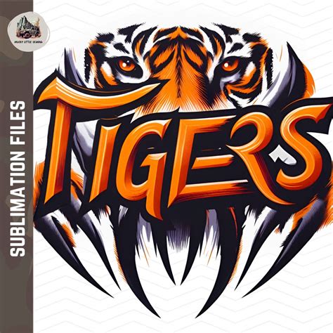 Buy Go Tigers Go Png Tiger Head Logo Png T-shirt Sublimation Digital ...