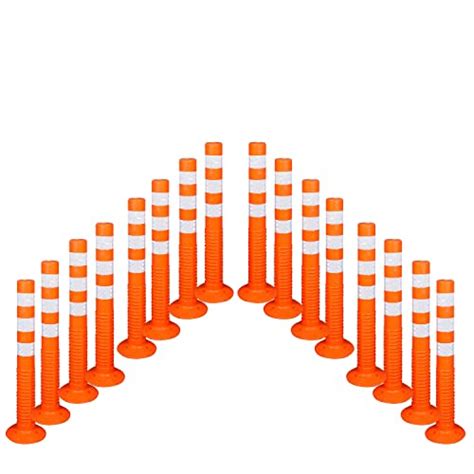 Buy Flexible Spring Post With 3 Reflective Tapes (Orange & Yellow ...