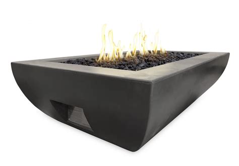 American Fyre Designs™ 50″ X 30″ Bordeaux Rectangle Fire Bowl - Fire ...