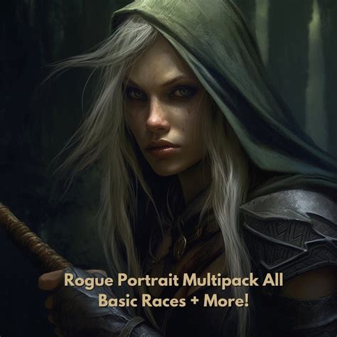 Buy Dnd Rogue Portrait Tokens Bundle, All Basic Races & More, Tabletop ...