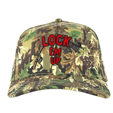 Lock Em Up Hat Custom Embroidered - Old School Hats