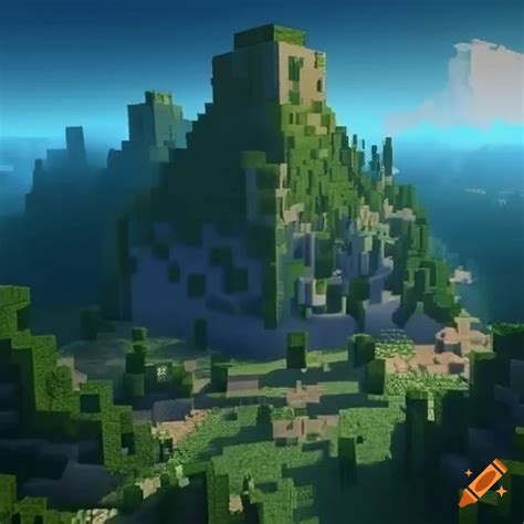Minecraft middle-earth remained screenshot on Craiyon