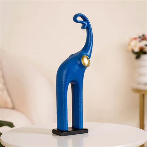 Sleek Elephant Figurine For Decor Blue Online - Premium Decor Object ...