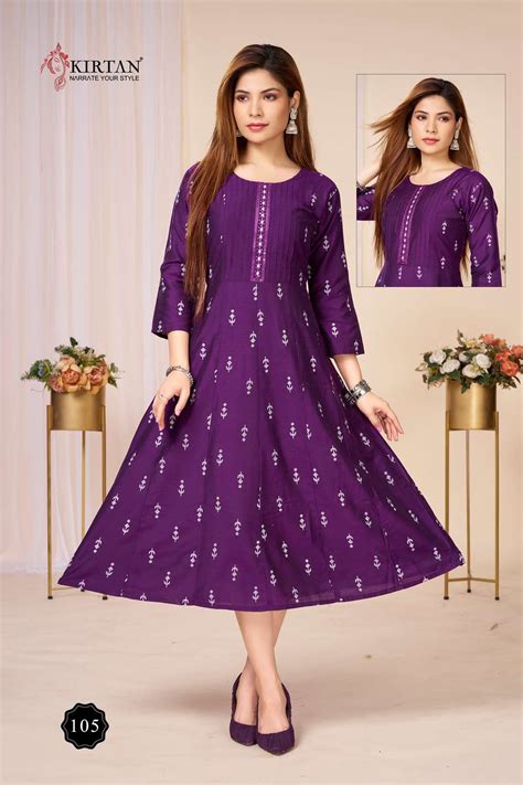 Kirtan Bunawat Vol 3 Bombay Silk Anarkali Kurti Collection