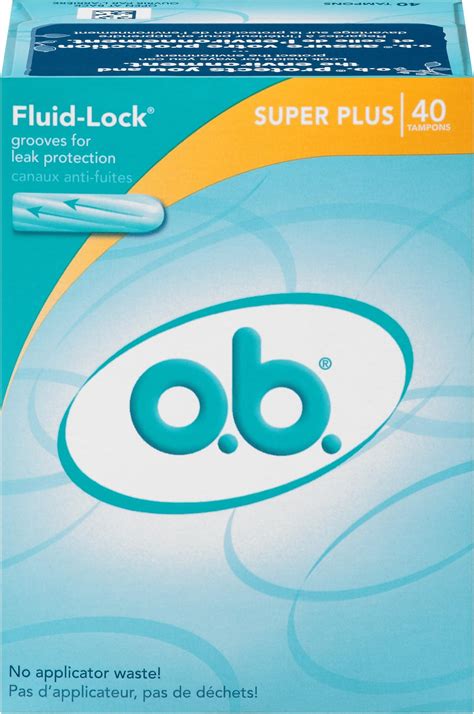 Amazon.com: o.b. Tampons Multipack | Non-Applicator Tampon, Unscented ...