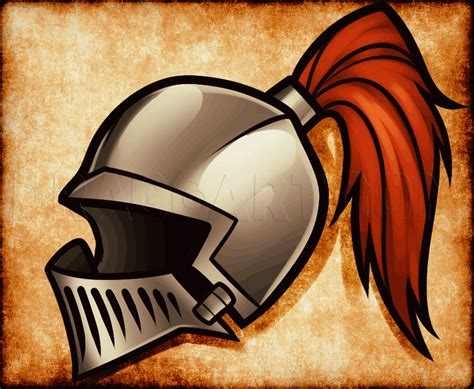 How To Draw A Helmet, Step by Step, Drawing Guide, by Dawn - DragoArt