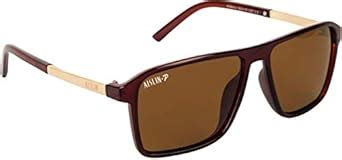 Buy AISLIN® Polarized Unisex Wayfarer/Rectangular Sunglasses - (Brown ...