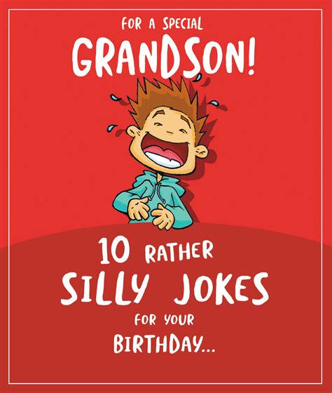 Emotional Rescue Special Grandson Birthday Card 10 Rather Silly Jokes ...