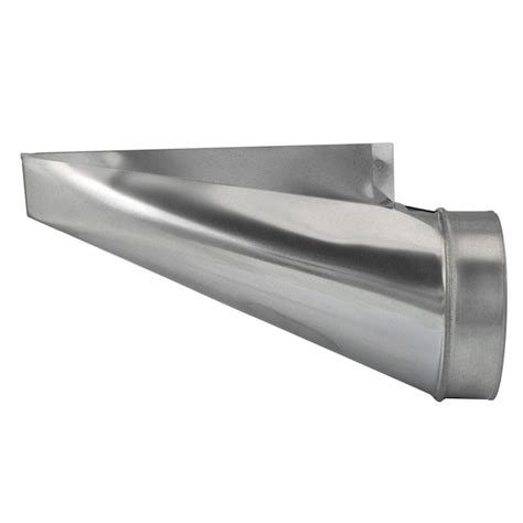 IMPERIAL 6-in 30 Gauge Galvanized Steel Round End Register Duct Boot ...