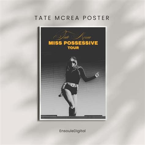 Tate Mcrae Miss Possessive Tour Poster – Limited Edition Concert Art ...