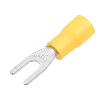 uxcell 300Pcs SV1.25-3.2 Insulated Fork Spade U-Type Wire Connector ...