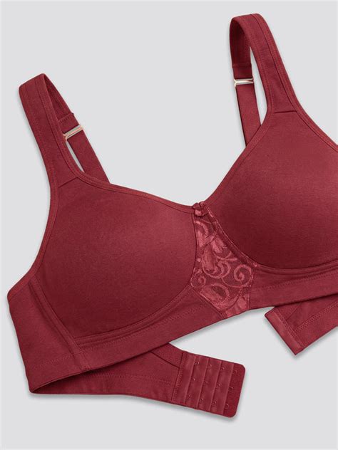 K LINGERIE Chase Double Layered Cups Center Lace Full Coverage Seamles