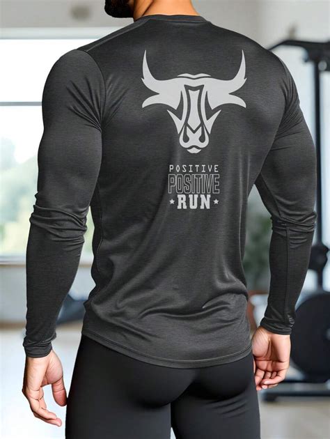 Manfinity Sport Corelite Boyfriend Style Men's Crew Neck Long Sleeve ...