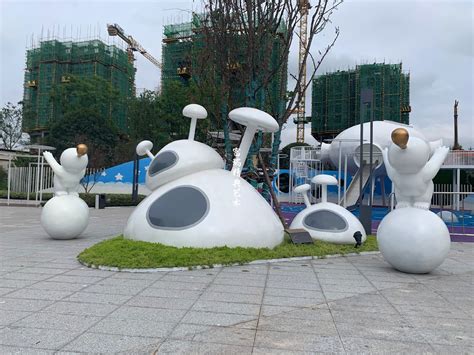 温江七彩海巢欢乐园玻璃钢雕塑项目-动物雕塑-蓉馨生态景观