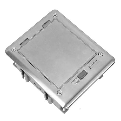 Connect System Electrical Floor Box with Pop-up Socket