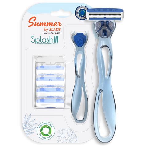 Zlade Summer SPLASH III Triple-Blade Hair Removal Razor for Women - 1 ...