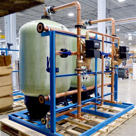 Duplex Copper-Piped Water Softener Skid | MARLO