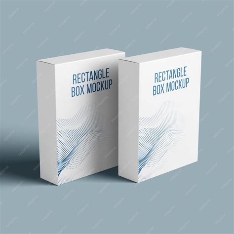 Rectangle boxes mockup psd | Premium PSD