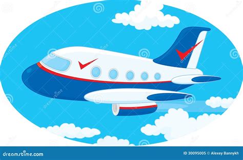 Airplane stock vector. Illustration of vector, background - 30095005