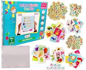 FunBlast Learning Puzzle Box – 4 in 1 Learning Kit with Magnetic ...