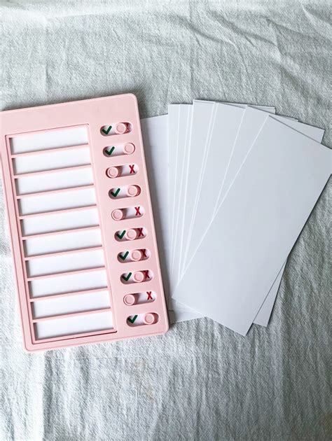 1pc Wall Mounted Checklist Board With 10pcs Paper | SHEIN USA