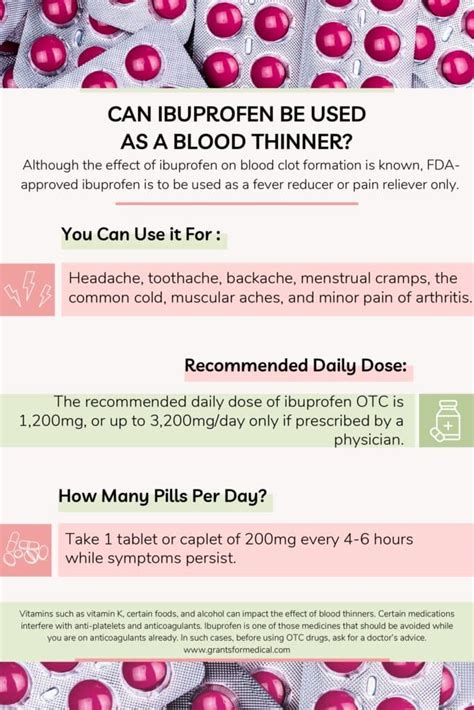Is Ibuprofen a Blood Thinner? - Grants for Medical