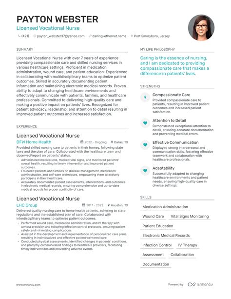 3 Licensed Vocational Nurse Resume Examples & How-To Guide for 2024