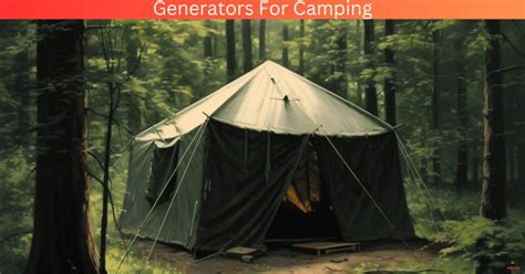 Image result for Using Portable Generator Camping