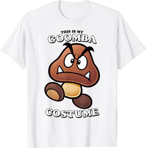 Super Mario This Is My Goomba Costume T-Shirt | Ubuy India