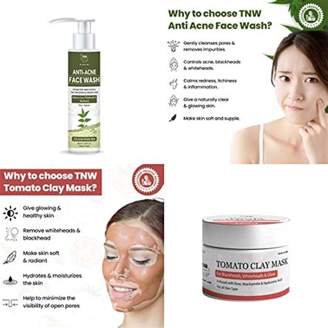 Buy TNW-THE NATURAL WASH COMBO (ANTI ACNE FACE WASH 100 ML + TOMATO ...